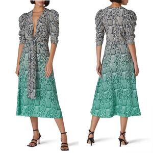 AFRM Ellis Ombre Snake Print Dress - Size M